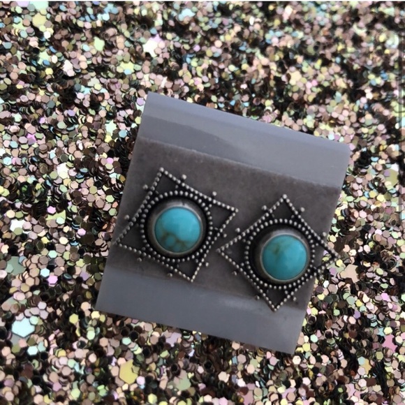 Turquoise Earrings - Picture 2 of 3